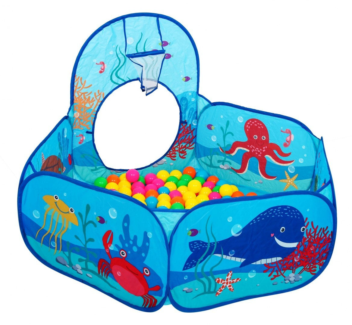 Tent with balls