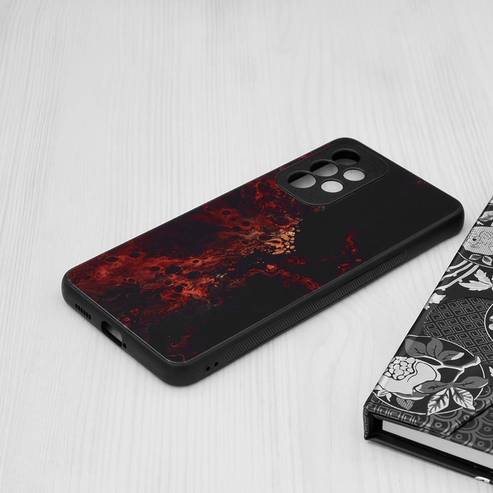 Techsuit Glaze maska za Samsung Galaxy A53 5G - Red Nebula
