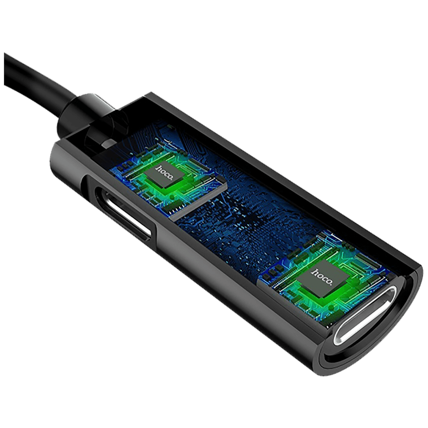 hoco. Adapter za slušalice 2in1, iPhone,Lightning na 2 x Lightning - LS18 Lightning to Lightning