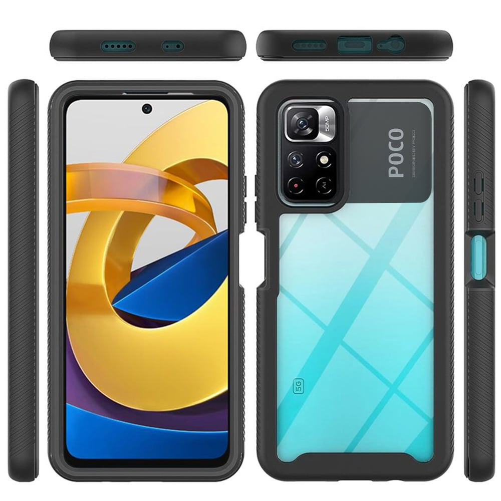 Techsuit - Defense360 Pro + Zaštita zaslona - Xiaomi Poco M4 Pro 5G - crna