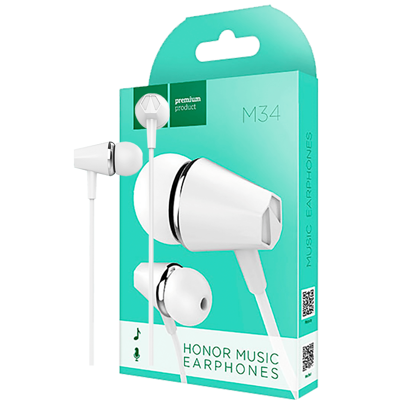 hoco. Slušalice sa mikrofonom, 3.5 mm,dužina kabela 1.2 met,bijela - M55 Memory sound White