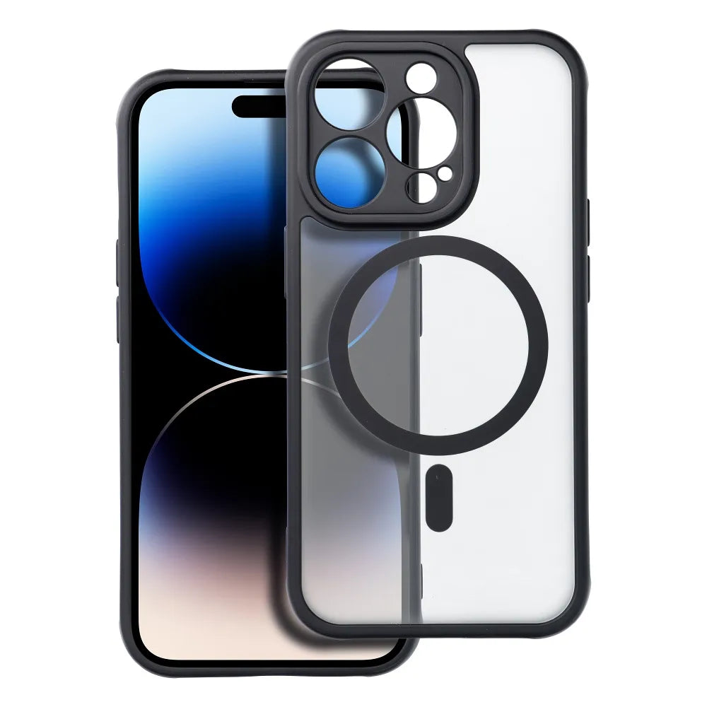 Full Matte Mag Cover maska kompatibilna s MagSafe za iPhone 14 Pro Max crna