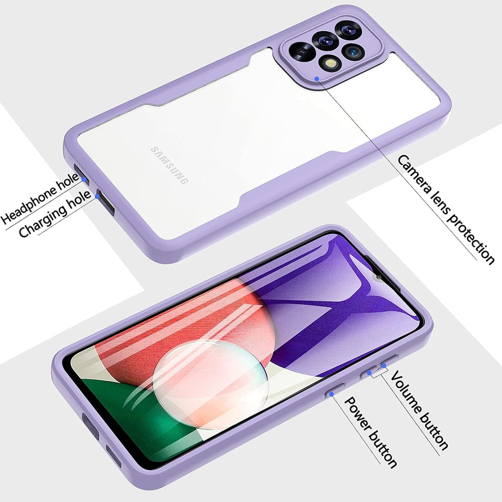 Techsuit – ColorVerse 360 Series obostrana zaštitna maska za Samsung Galaxy A52 4G / A52 5G / A52s 5G – crna