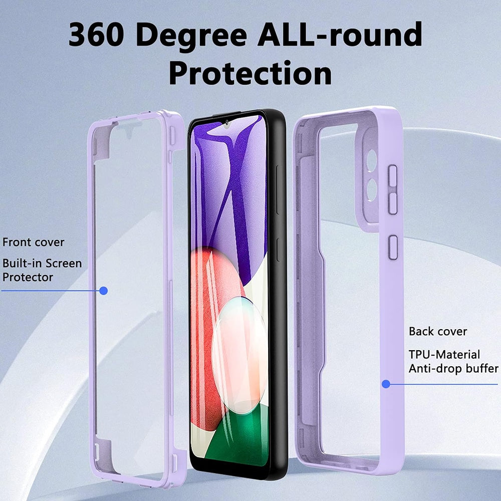 Techsuit – ColorVerse 360 Series obostrana zaštitna maska za Samsung Galaxy A52 4G / A52 5G / A52s 5G – crna