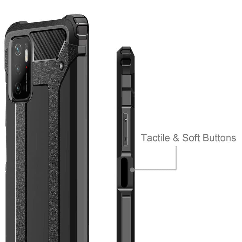 Techsuit - Hybrid Armor - Xiaomi Redmi Note 10 5G / Poco M3 Pro 5G - crna