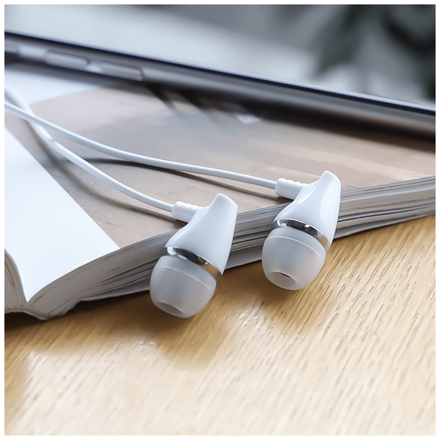 Borofone Slušalice sa mikrofonom, 3.5 mm,dužina kabela 1.2 met,bijela - BM25 Sound edge