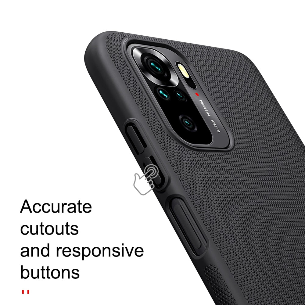 Nillkin - Super Frosted Shield - Xiaomi Redmi Note 10 4G / Note 10S / Poco M5s - crna