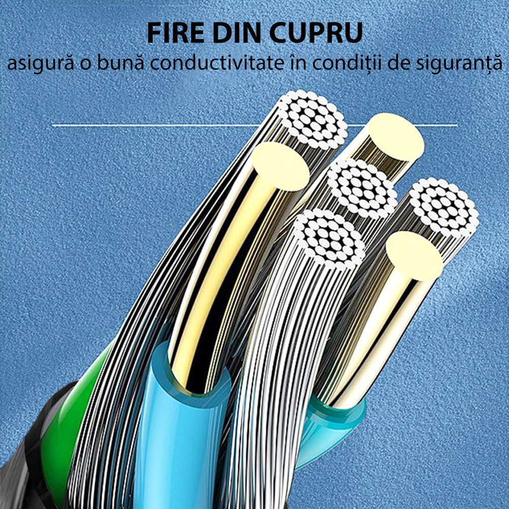 Yesido - podatkovni kabel (CA-62) - USB na Type-C, 3A, 1,2 m - crni