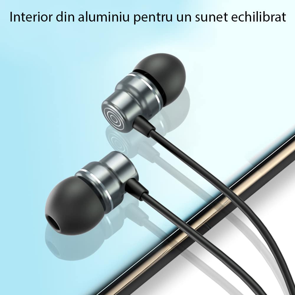 Yesido - Stereo slušalice (YH32) - Jack 3,5 mm s mikrofonom, 1,2 m - crne