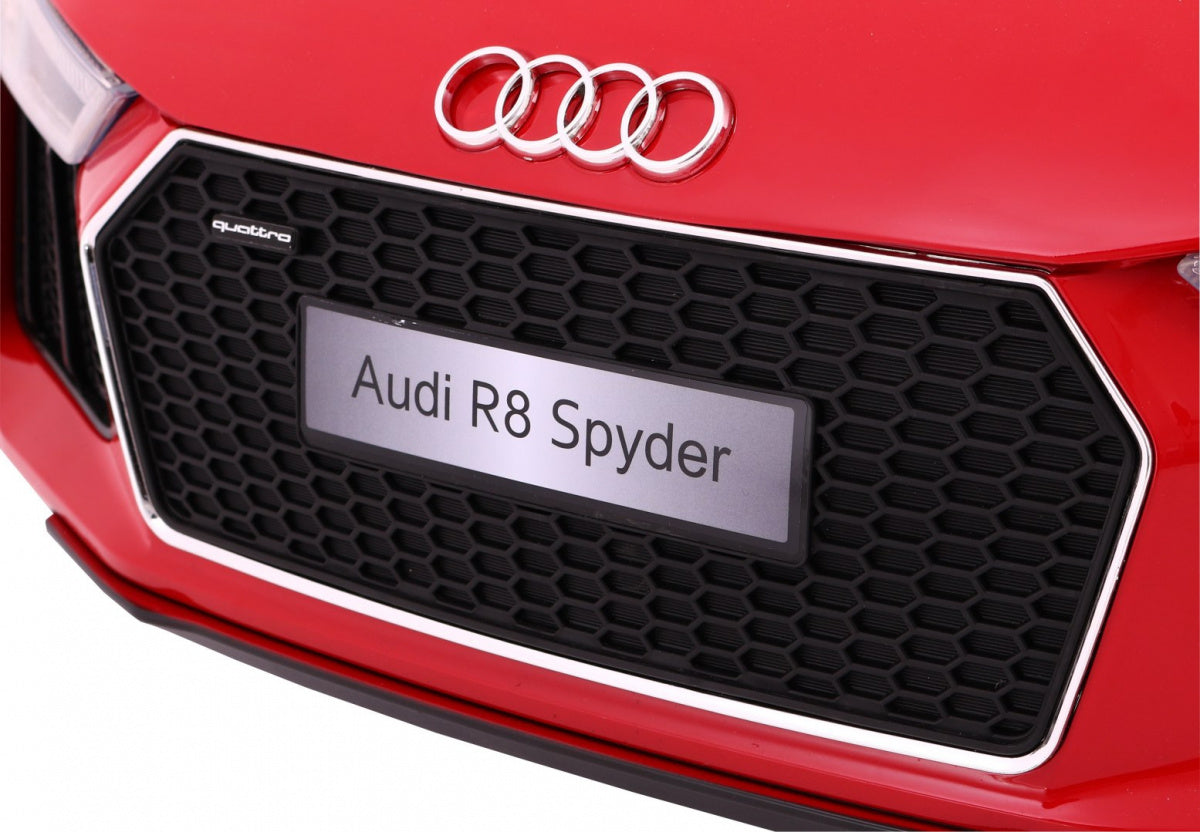 Licencirani auto na akumulator Audi R8 Spyder RS - crveni/lakirani