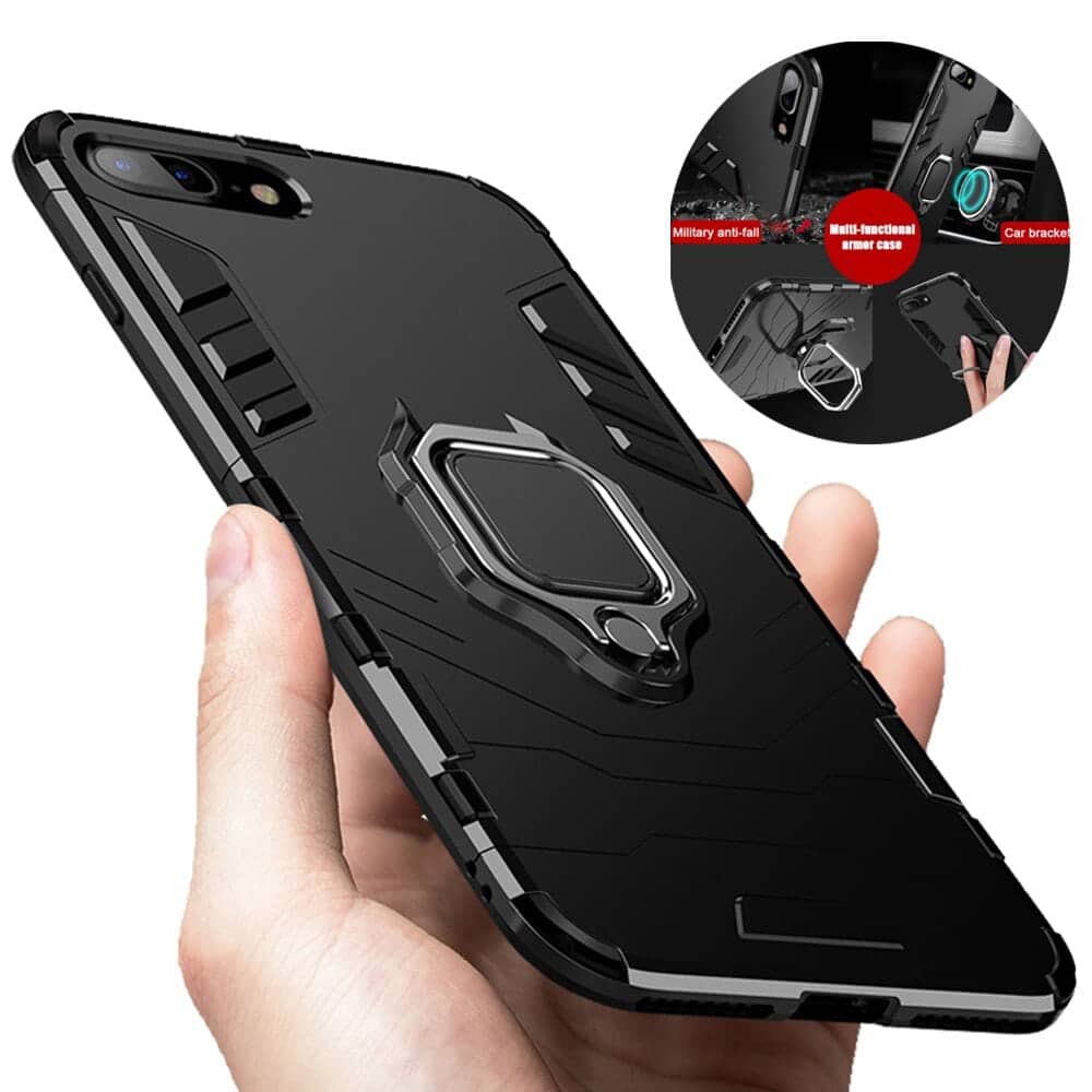 Techsuit - Silicone Shield zaštitna maska za iPhone 7 Plus / 8 Plus - crna