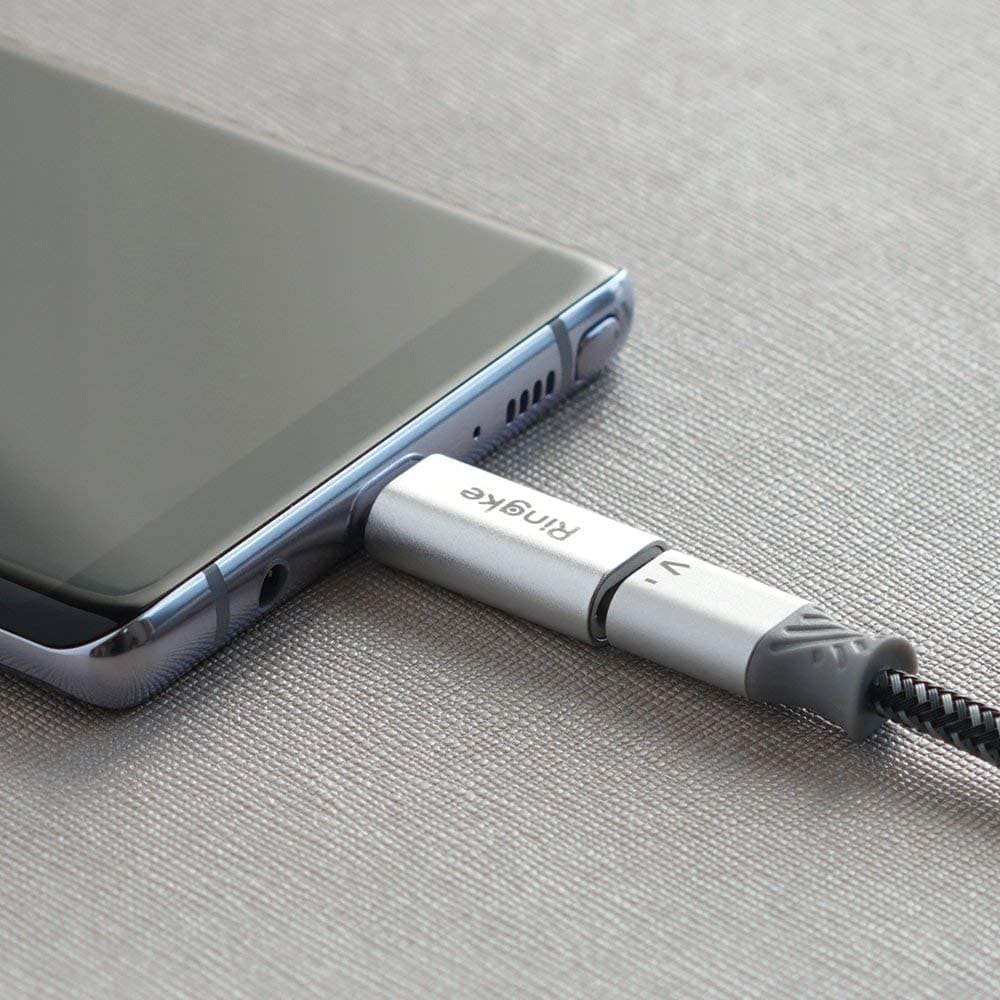 Ringke - Premium adapter MFI (Made for iPhone) Fast Charge - Lightning To Type-C - sivi