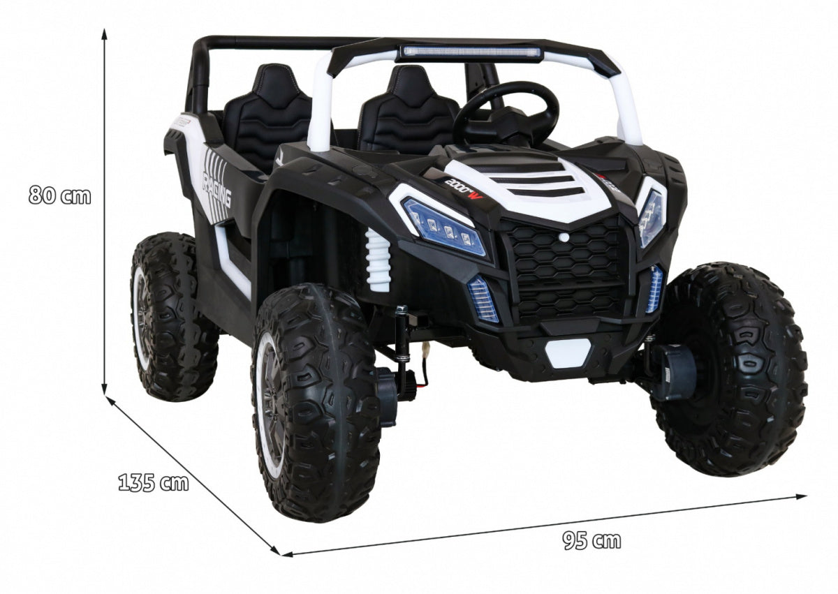 Buggy na akumulator ATV Racing 4x4 - dvosjed - bijeli