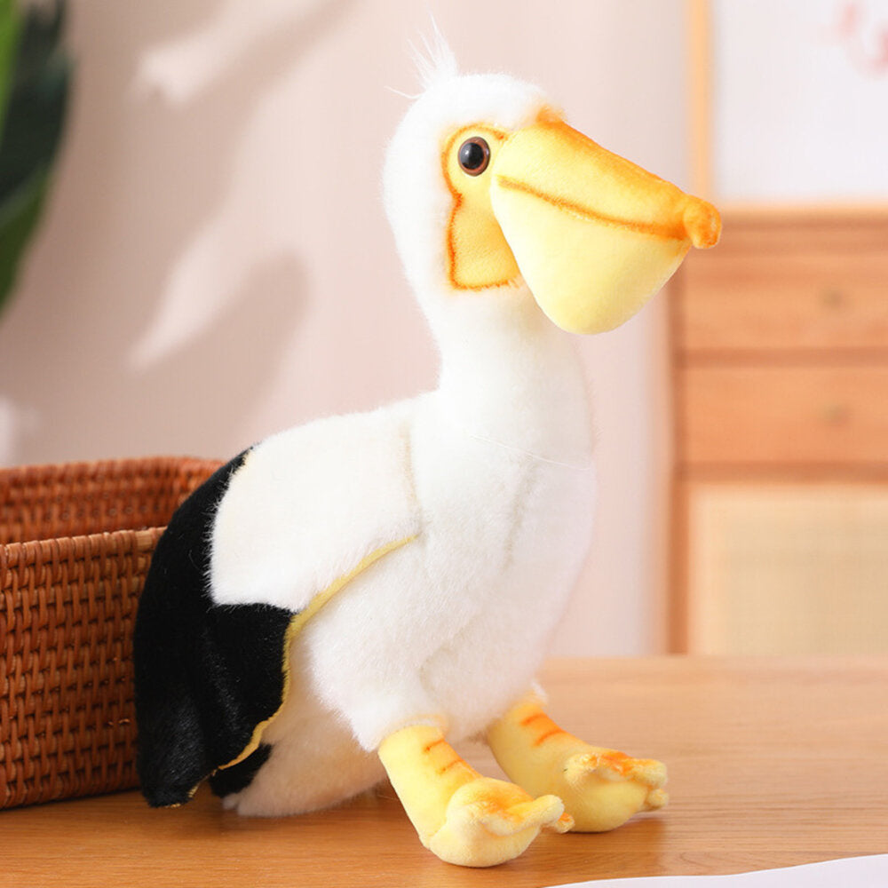 Plišana igračka pelikan - 24 cm - bijeli