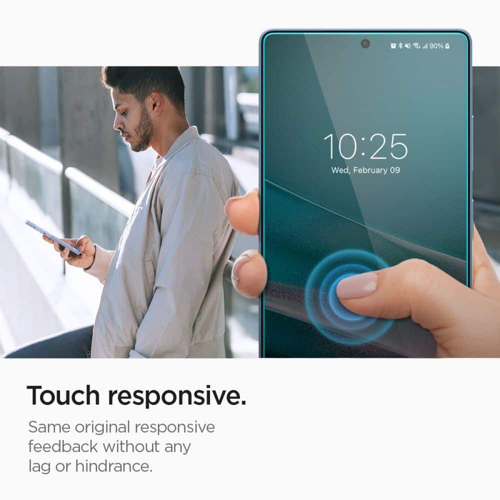 SPIGEN GLASS KALJENO STAKLO TR EZ FIT HD 2 kom. AGL09082 ZA GALAXY S25 ULTRA CLEAR