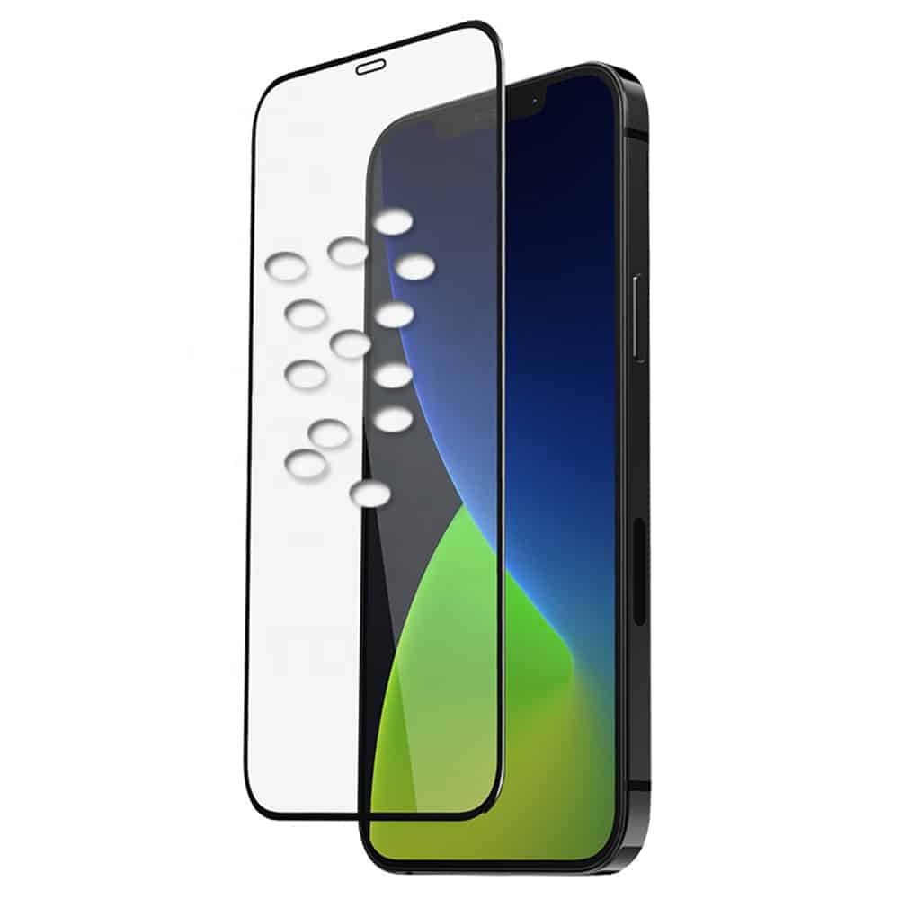 Mocolo - 3D zakrivljeno potpuno ljepljivo staklo za iPhone 12 / 12 Pro - crno
