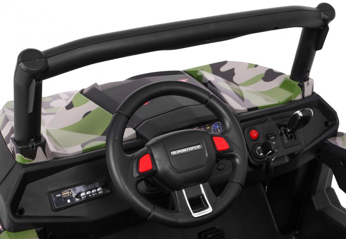Buggy na akumulator SuperStar 4x4 - dvosjed - Camo
