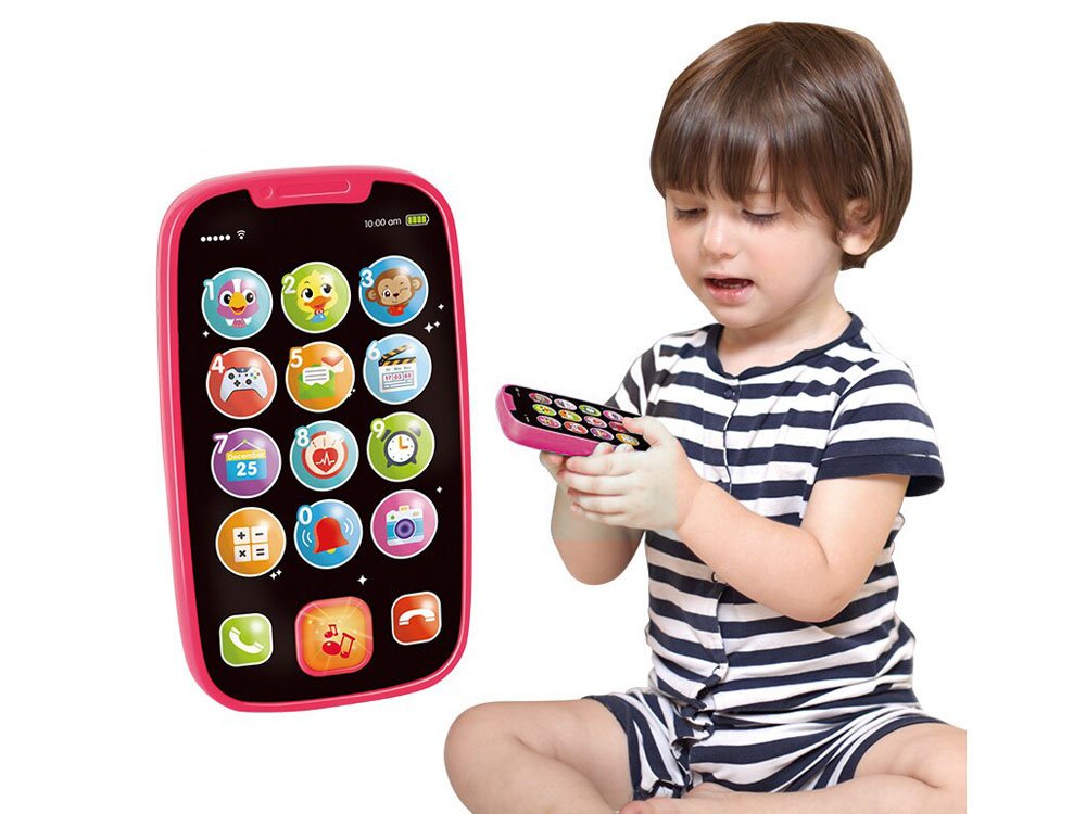 Interaktivni baby smartphone roza