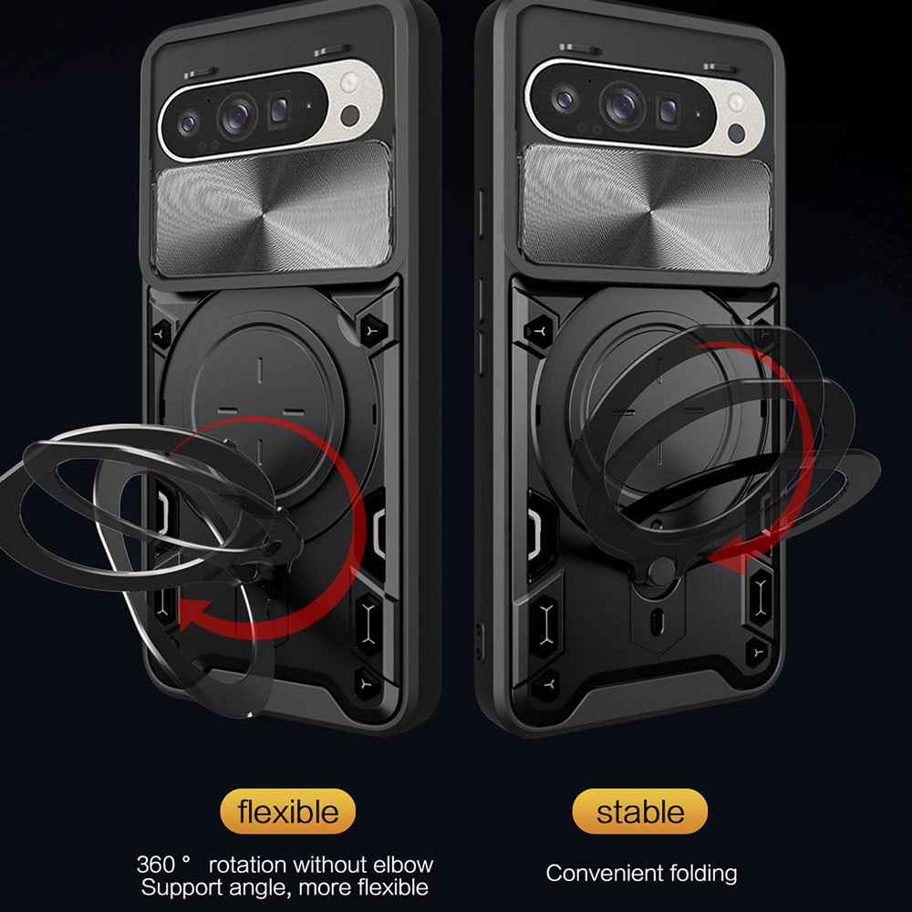 Techsuit - CamGuard Pro zaštitna maska za Google Pixel 9 / 9 Pro - crna