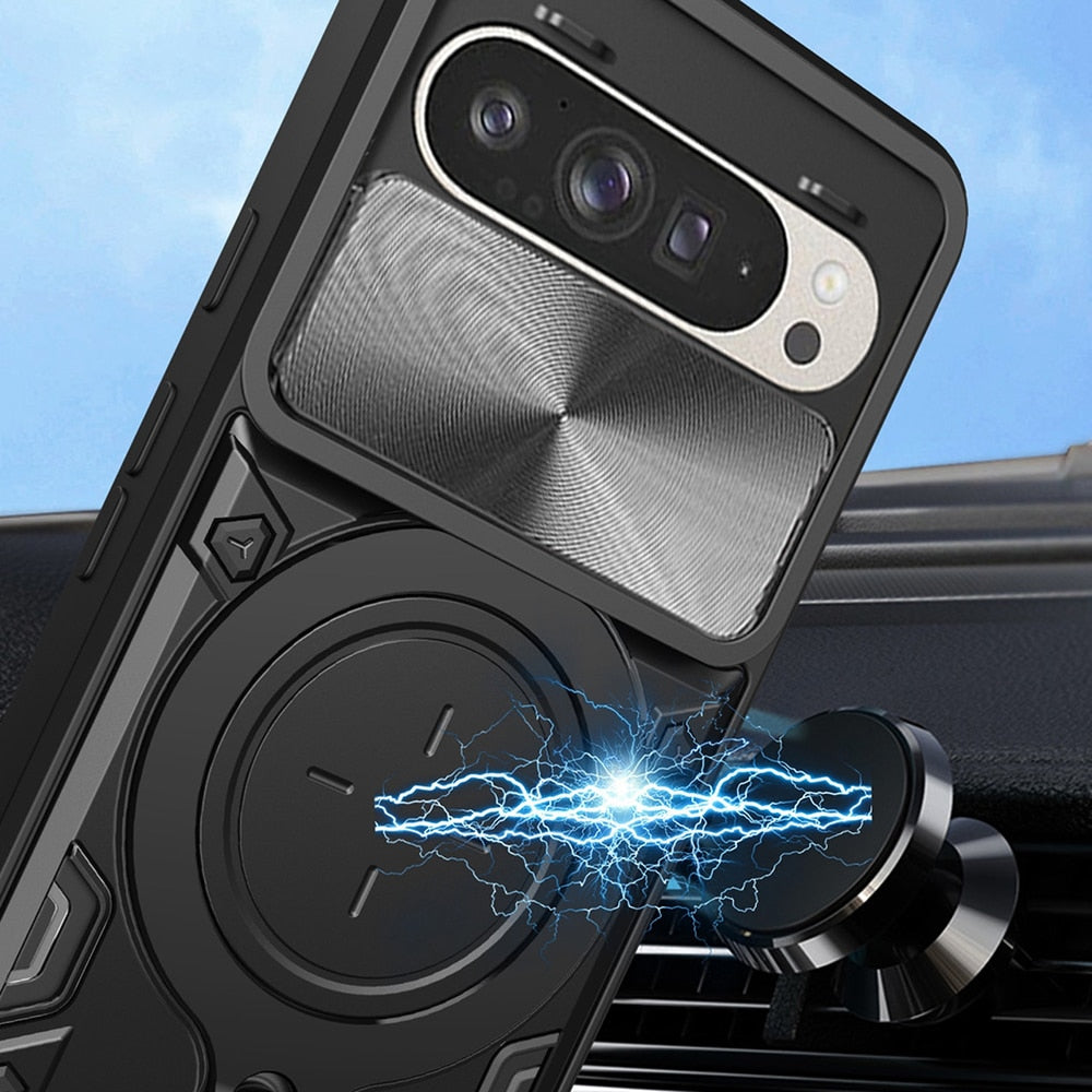Techsuit - CamGuard Pro zaštitna maska za Google Pixel 9 / 9 Pro - crna
