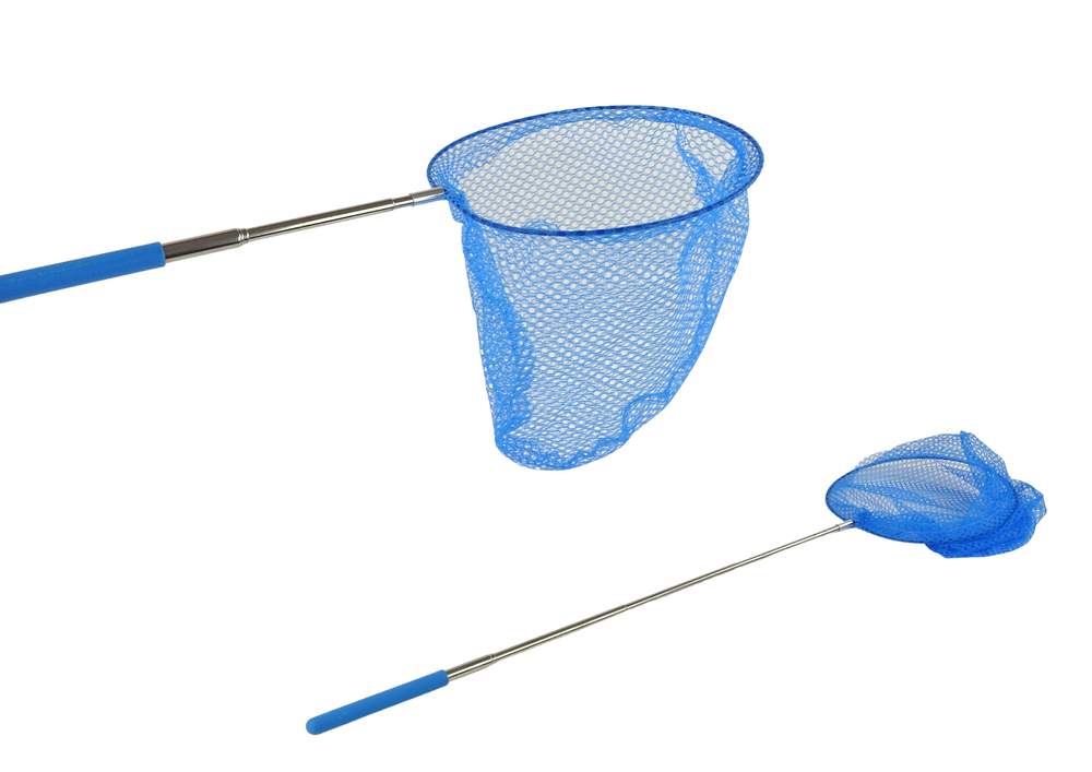 Sklopiva mreža za hvatanje leptira ili ribica - 85 cm - plava
