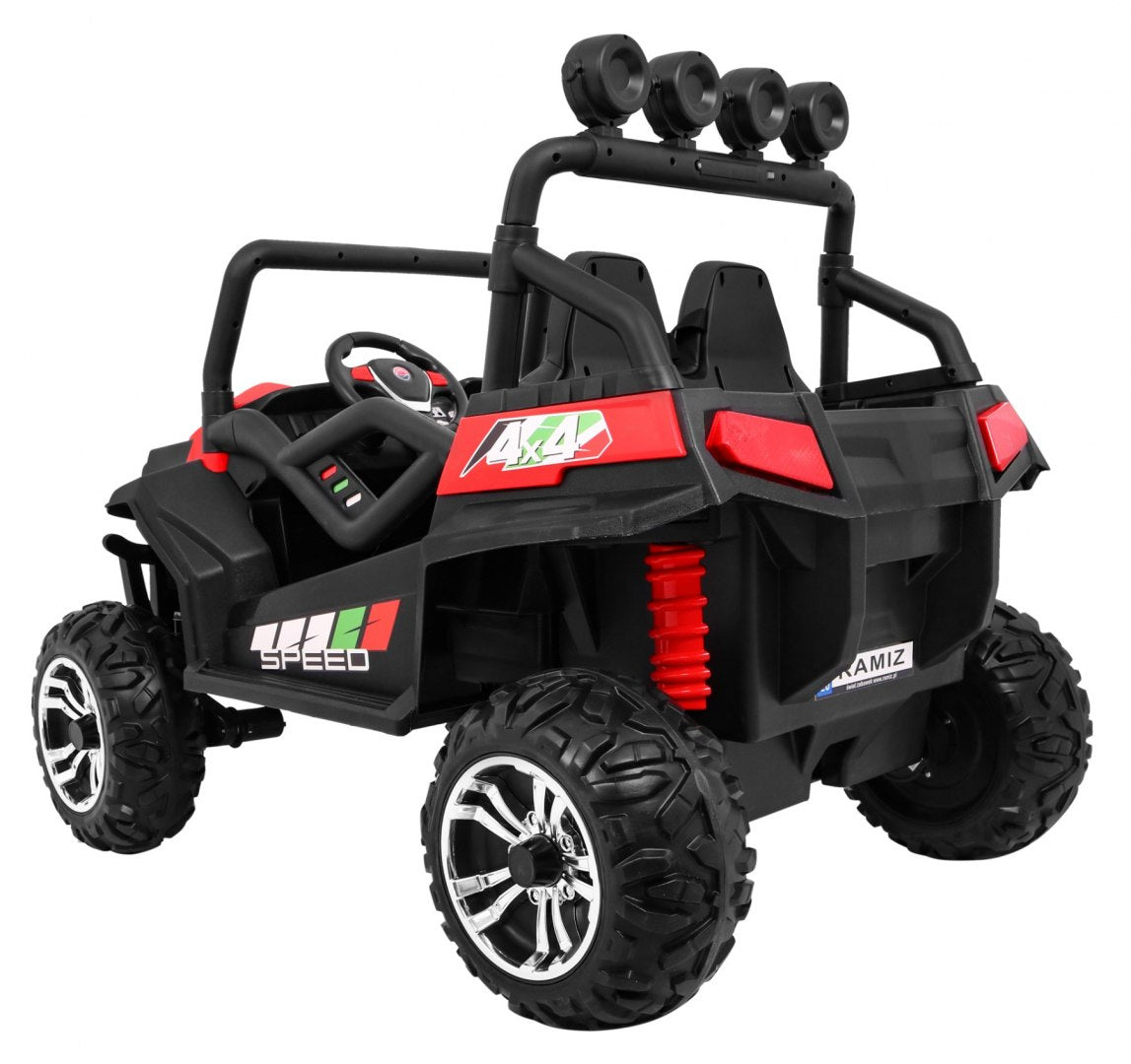 Buggy na akumulator Grand 4x4 LIFT - dvosjed - crveni