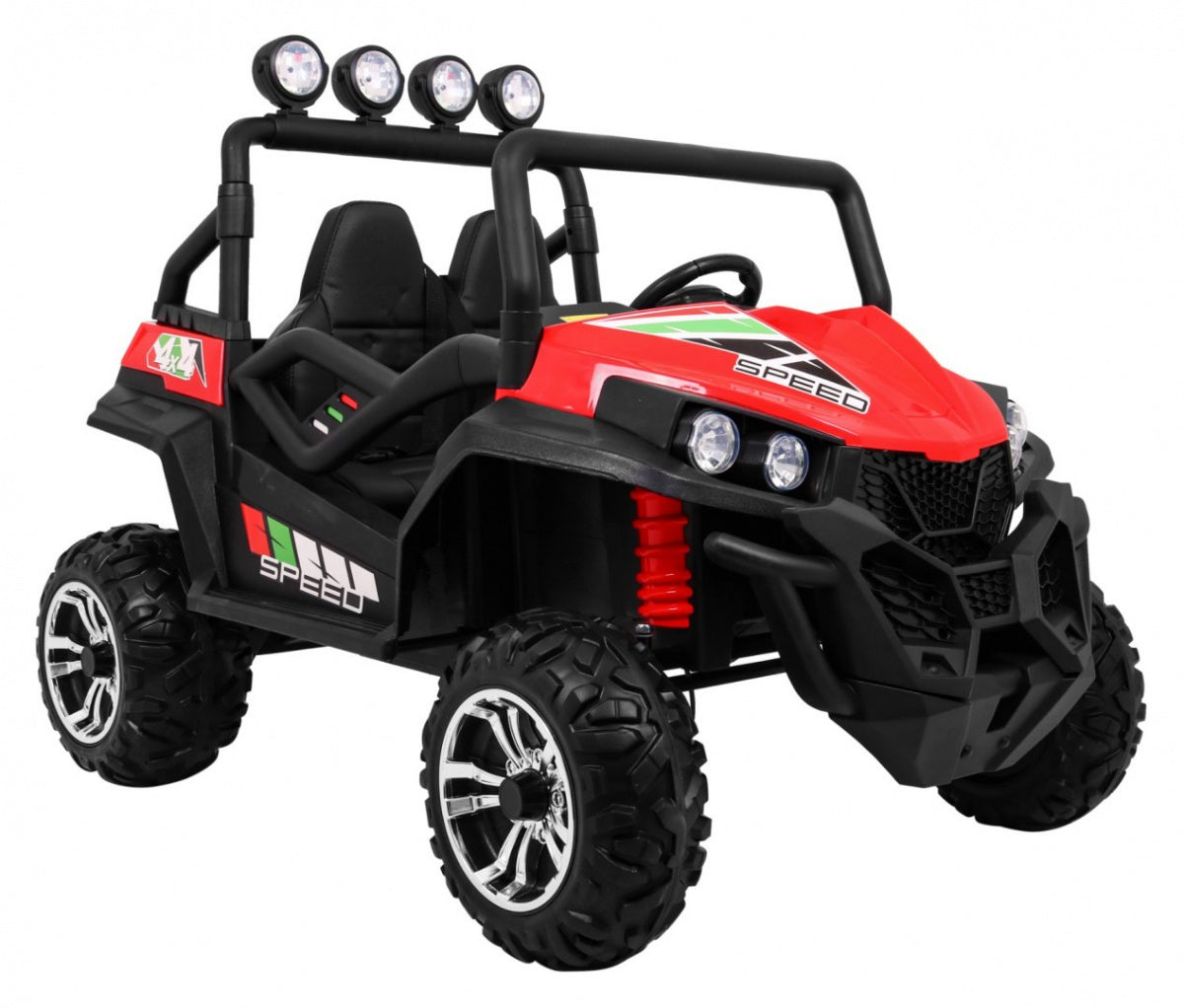 Buggy na akumulator Grand 4x4 LIFT STRONG - dvosjed - crveni