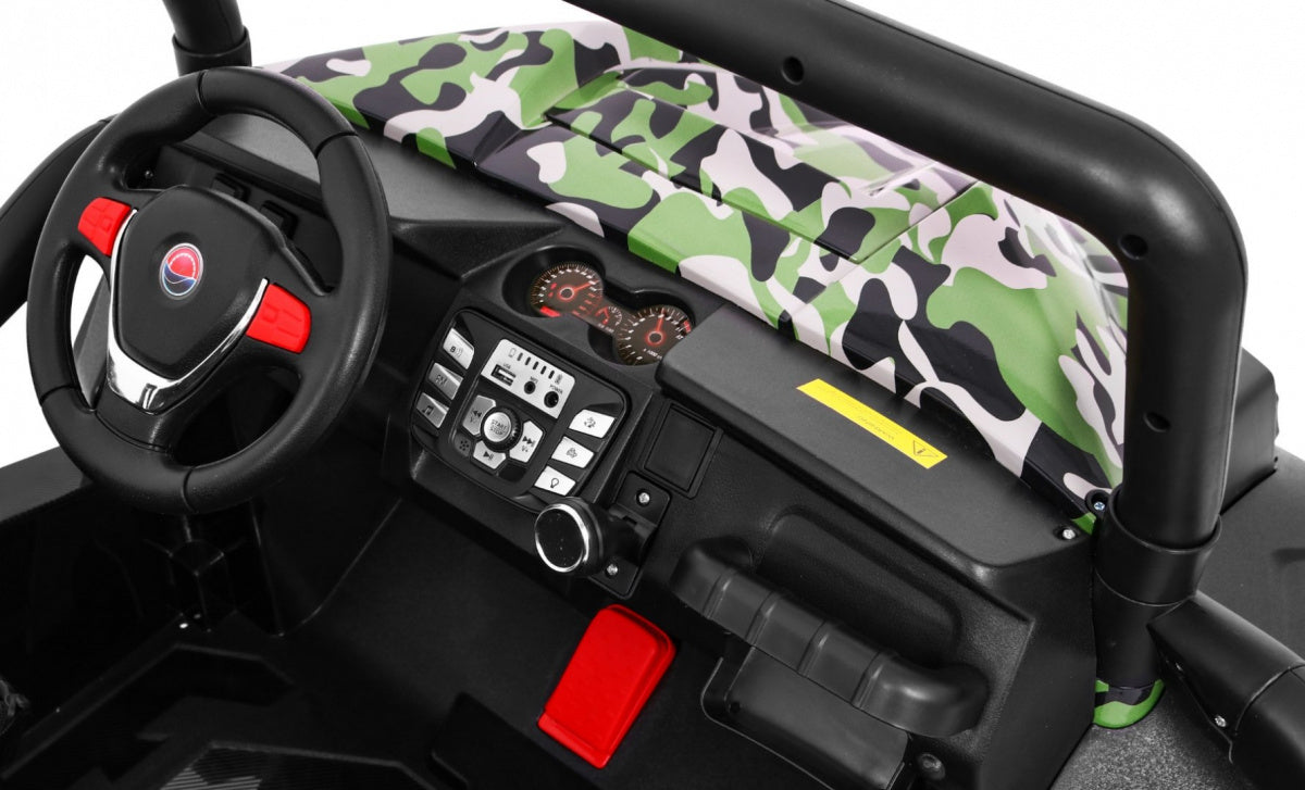 Buggy na akumulator Grand 4x4 LIFT STRONG - dvosjed - moro