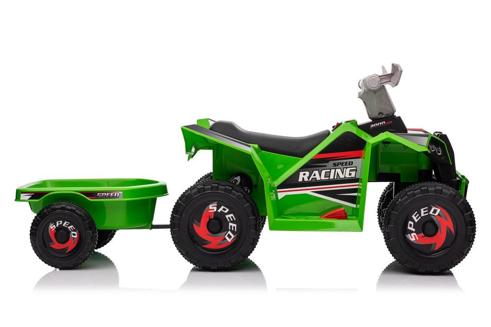 Quad na akumulator s prikolicom XMX630T - zeleni