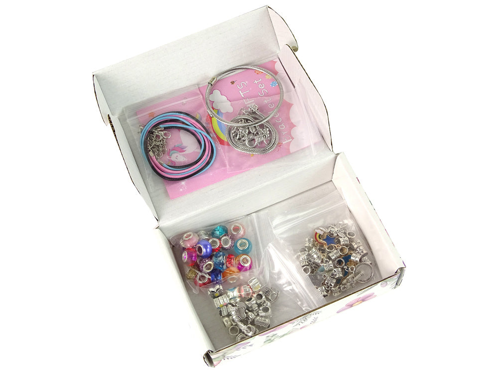 Set of Bracelets, Chains and Coloured Jewellery Beads