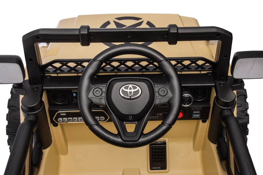 Licencirani auto na akumulator Toyota FJ White 4x4 - khaki