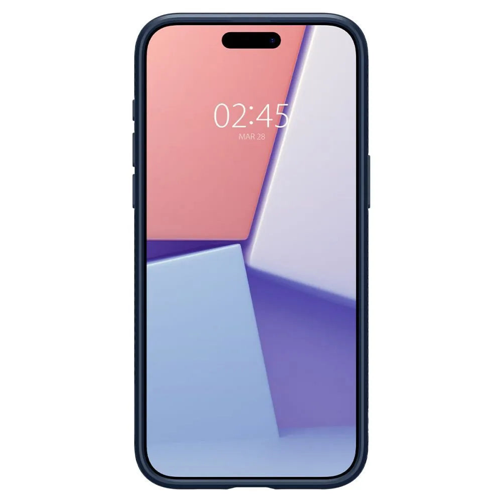 SPIGEN Liquid Air maska za IPHONE 15 PRO navy plava