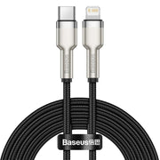 Baseus - Data Cable Cafule Series Metal (CATLJK-B01) - Type-C to Lightning, 20W, 2m