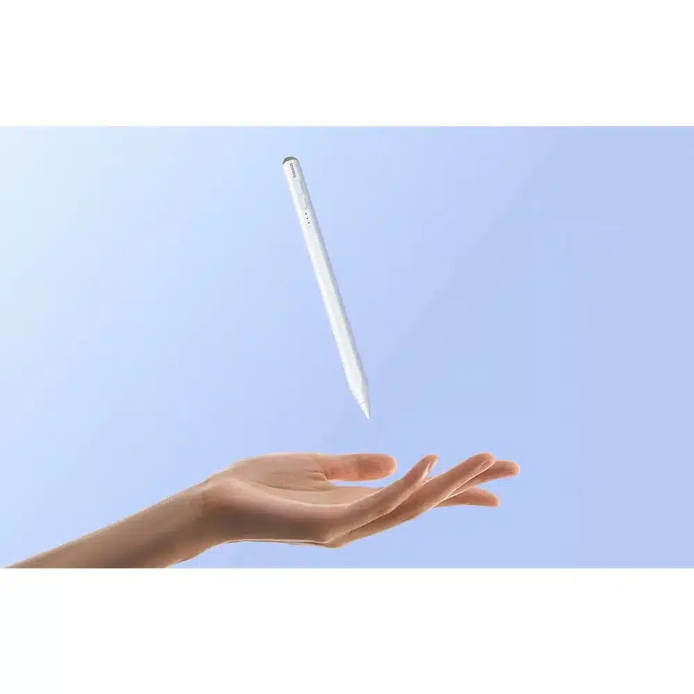 BASEUS kapacitivna Stylus Writing LED olovka (aktivna/pasivna verzija + Type C na Type C kabel) 130 mAh bijela