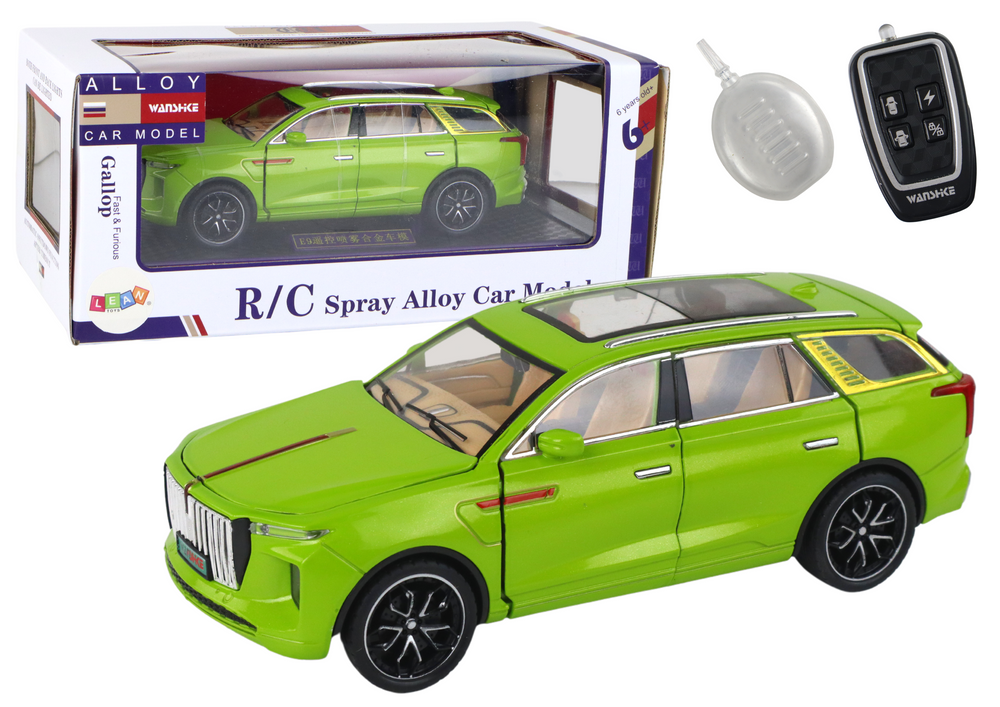 Auto na daljinsko upravljanje Aluminum 1:24 - zeleni