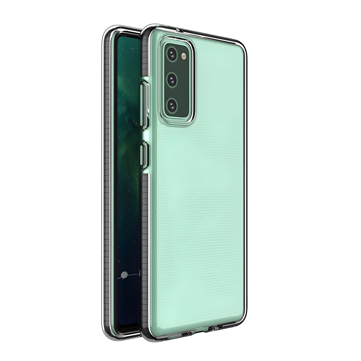 Futrola Spring clear TPU za Samsung Galaxy S21 5G - Crna