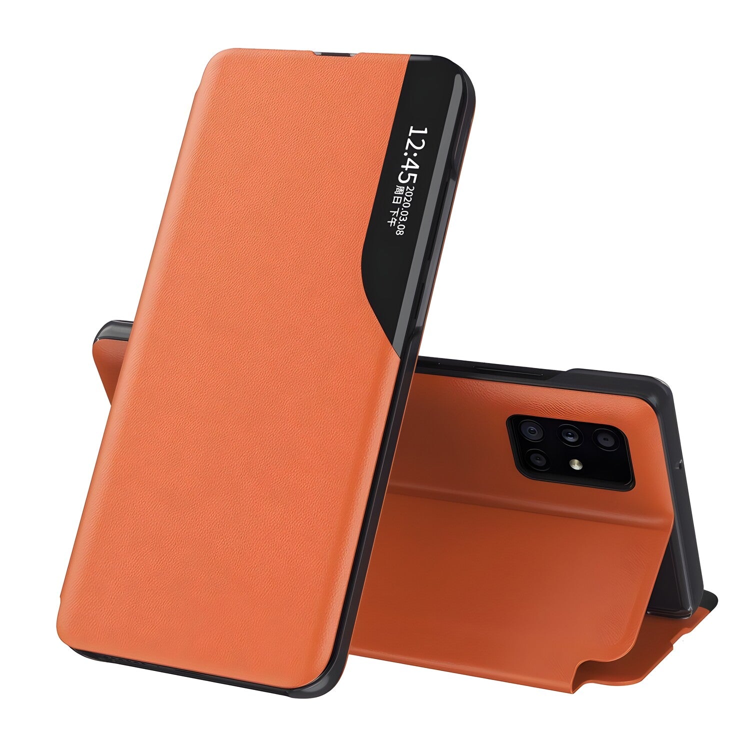 Elegantna knjižna futrola View Case za Huawei P40 - Narančasta KP9687