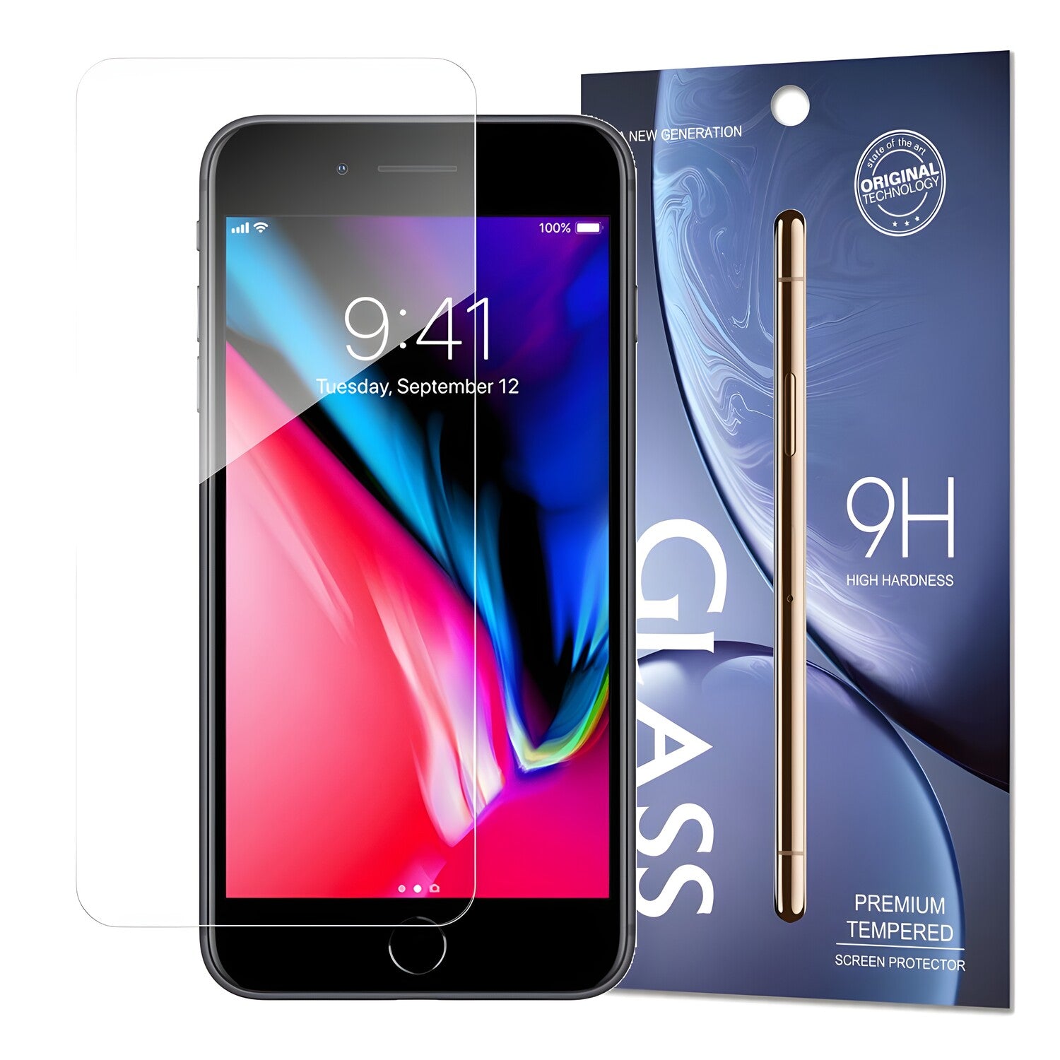Kaljeno staklo 9H za Apple iPhone 7 Plus/iPhone 8 Plus - Prozirna KP9783