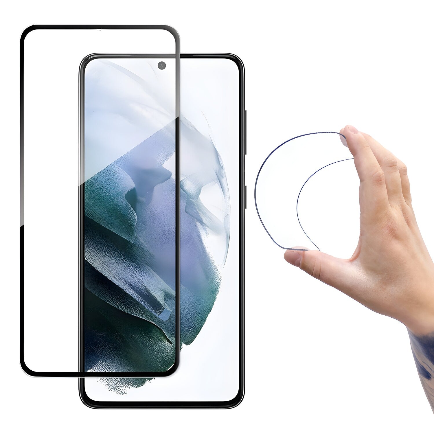 Wozinsky fleksibilno zaštitno staklo za pre Samsung Galaxy S21 5G - Crna KP10171