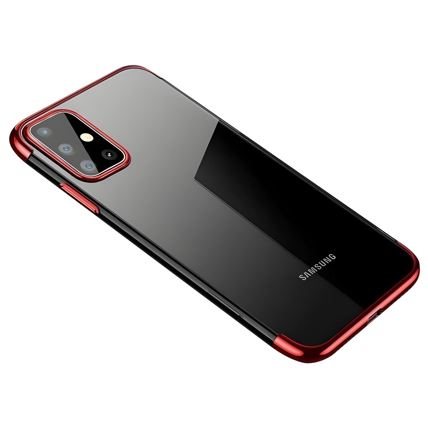 Futrola Clear Color s obojenim rubom za Samsung Galaxy A72 4G/Galaxy A72 5G - Crvena KP10809