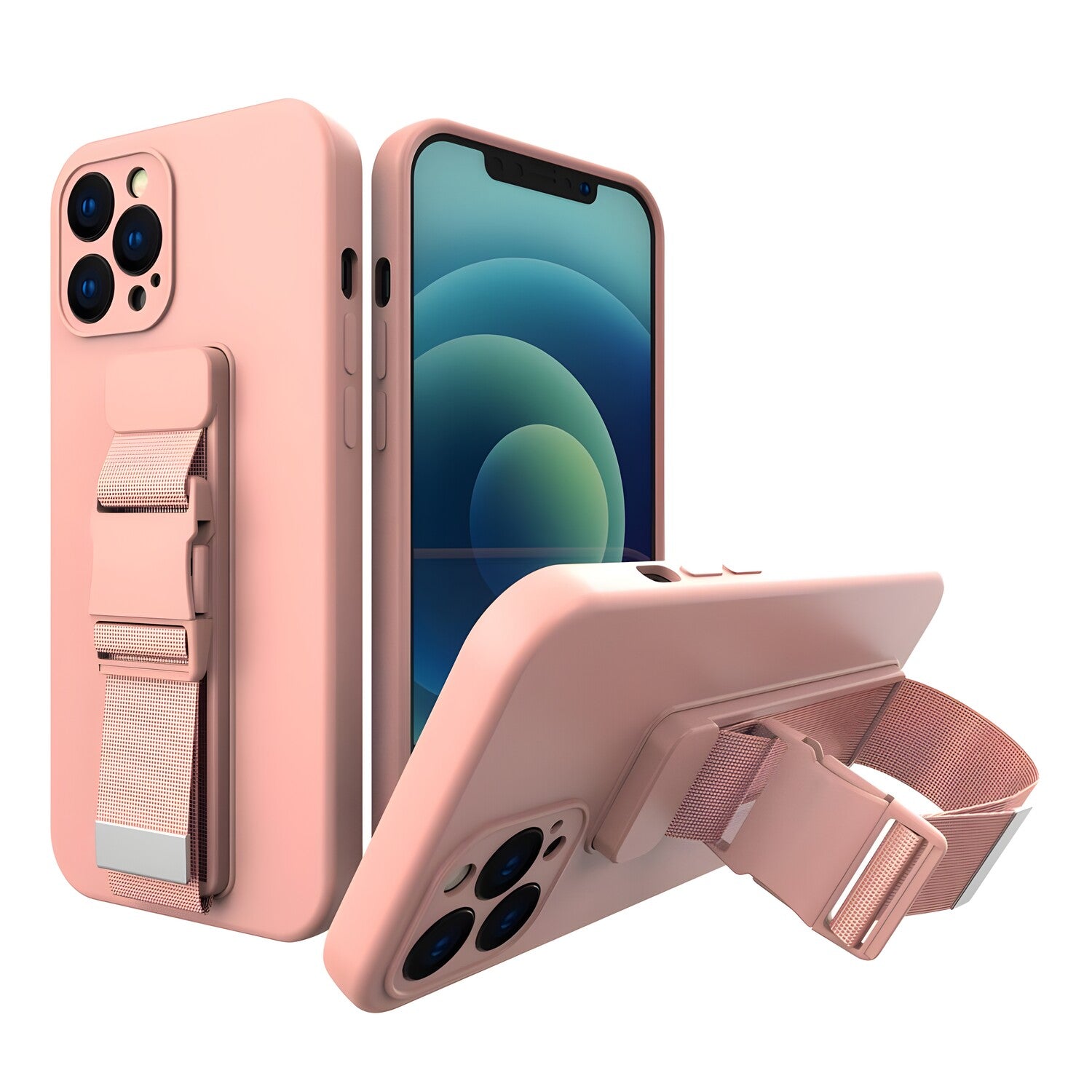 Futrola Rope Case za Samsung Galaxy A12/Galaxy M12 - Roza KP11322