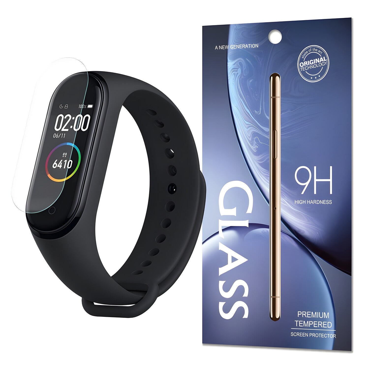 Kaljeno staklo 9H za Xiaomi Mi Band 4 - Prozirna KP12515