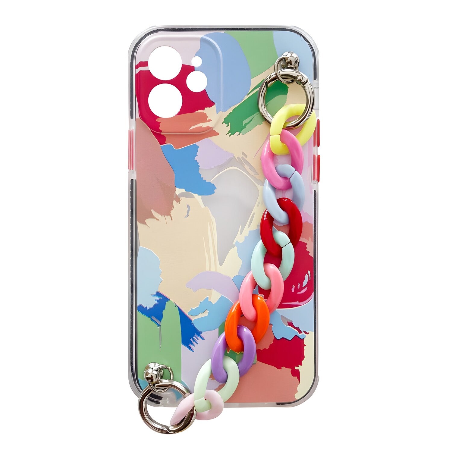 Silikonska futrola s lancem za Apple iPhone X/iPhone XS - Višebojna 4 KP14576