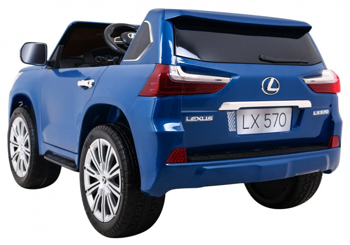 Licencirani auto na akumulator Lexus LX570 4x4 - dvosjed - plavi/lakirani