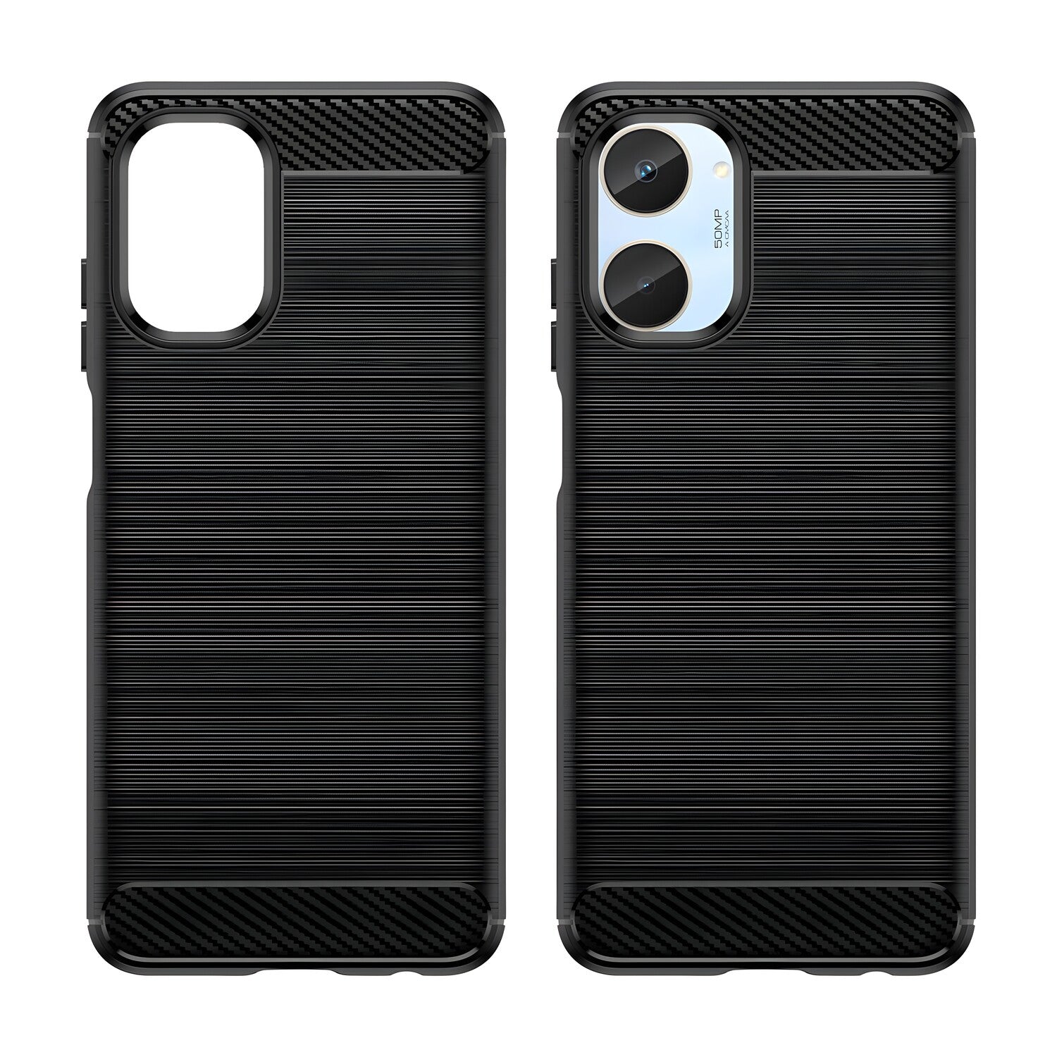 Futrola Carbon Shield TPU za Realme 10 4G - Crna KP24264