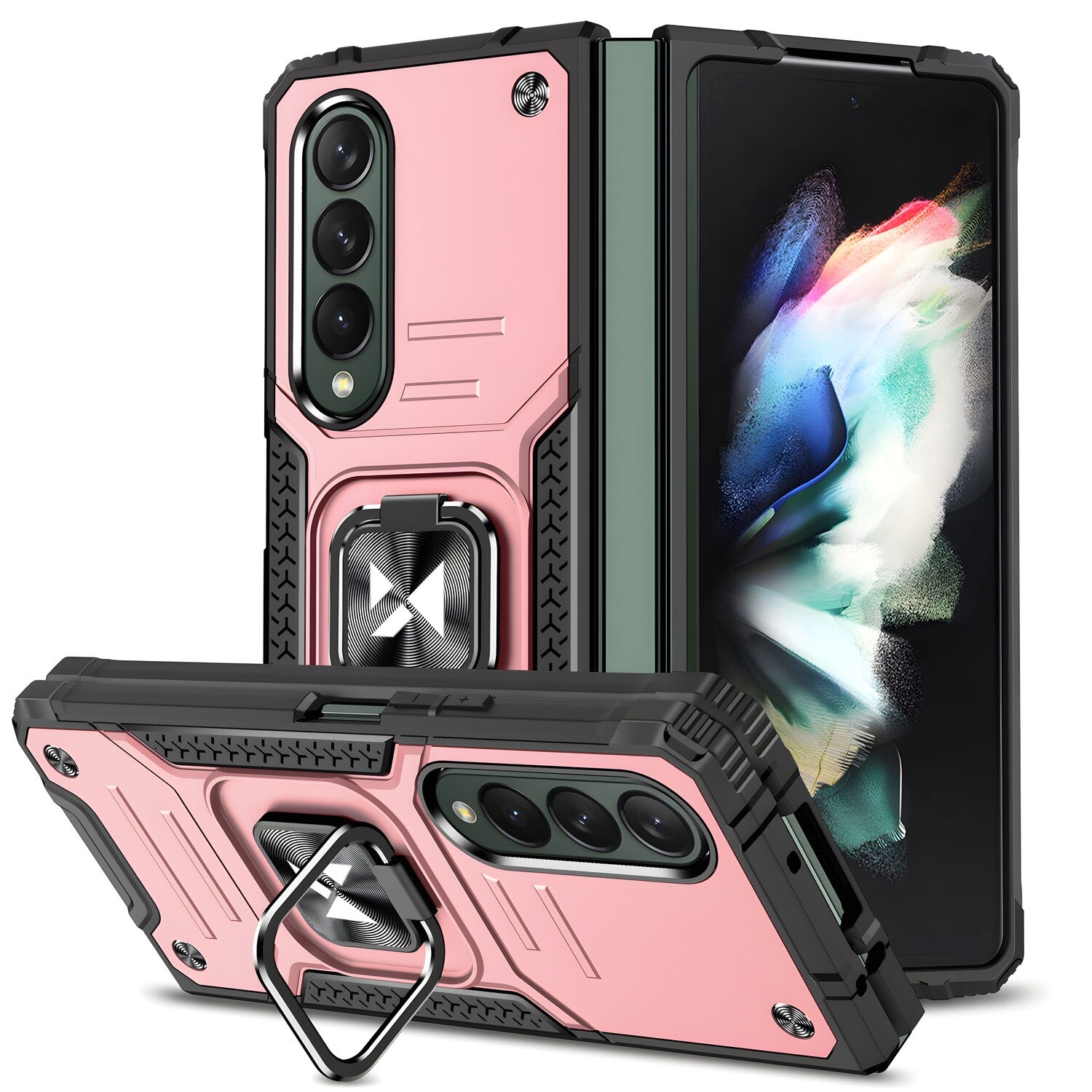 Futrola Wozinsky Ring Armor za Samsung Galaxy Z Fold 4 - Roza KP24371