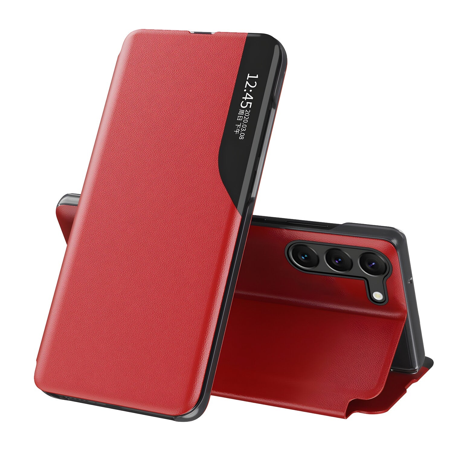 Elegantna knjižna futrola View Case za Samsung Galaxy S23 Plus - Crvena KP24503