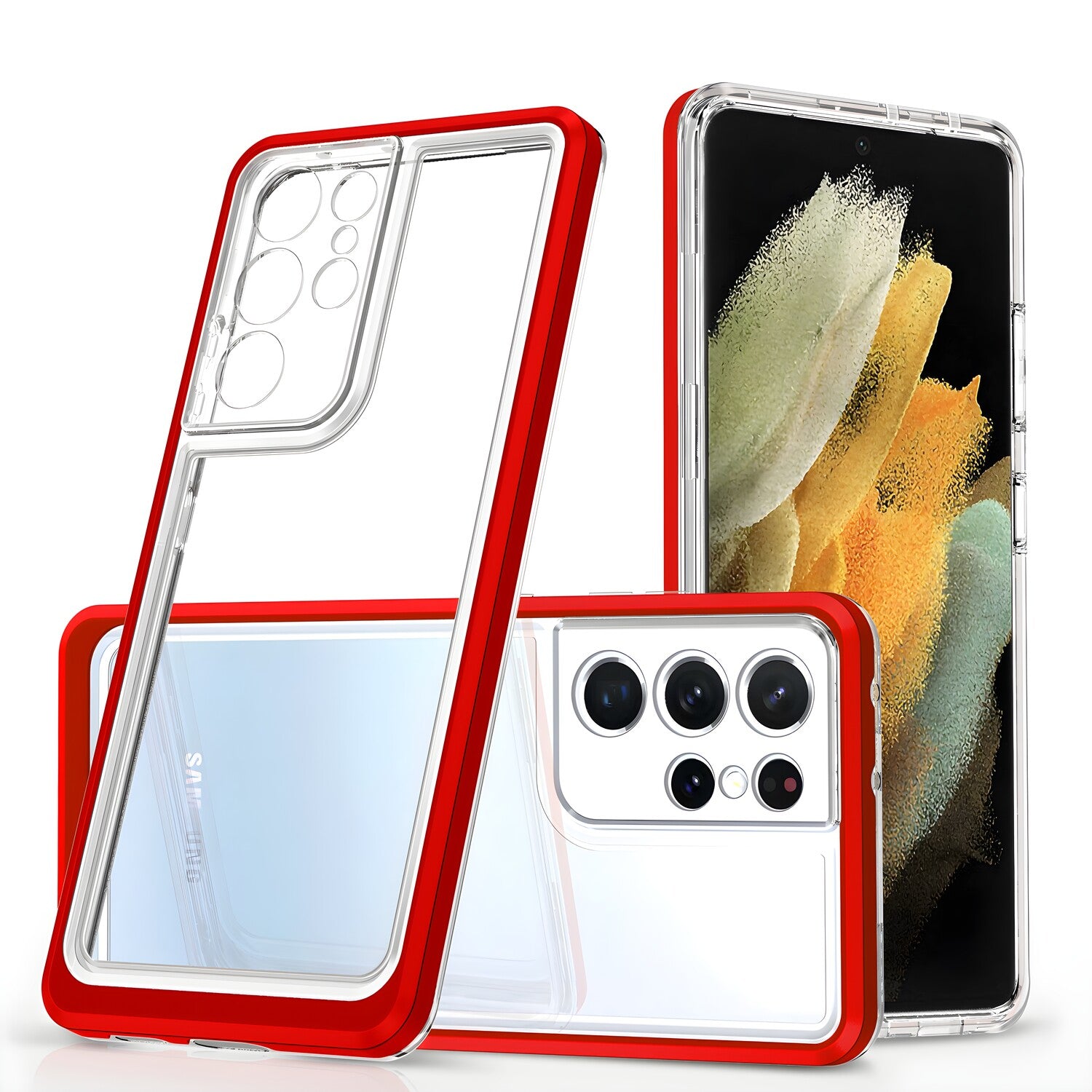 Hibridna futrola 3 u 1 za Samsung Galaxy S23 Ultra - Crvena KP24726