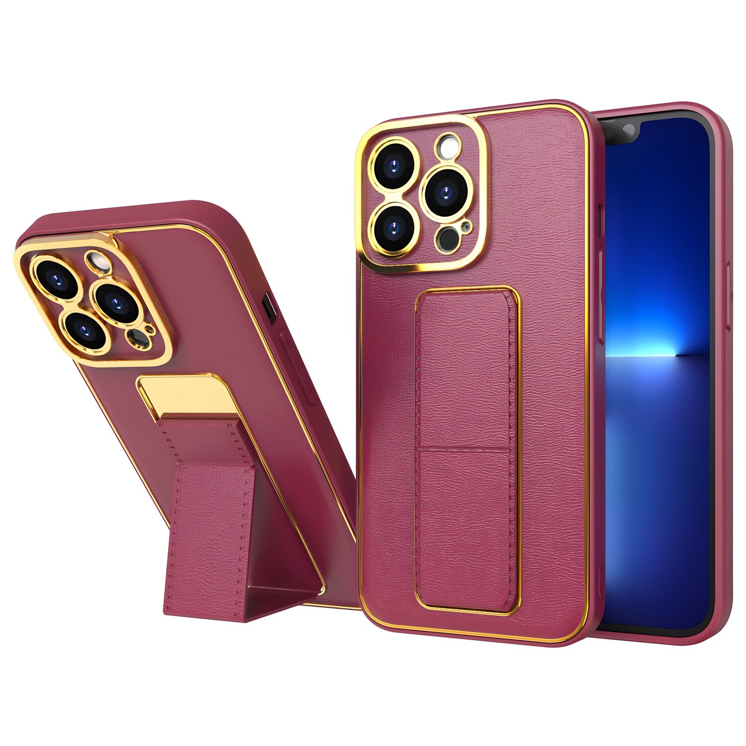 Luxury Kickstand futrola za Apple iPhone 12 Pro - Crvena KP24938