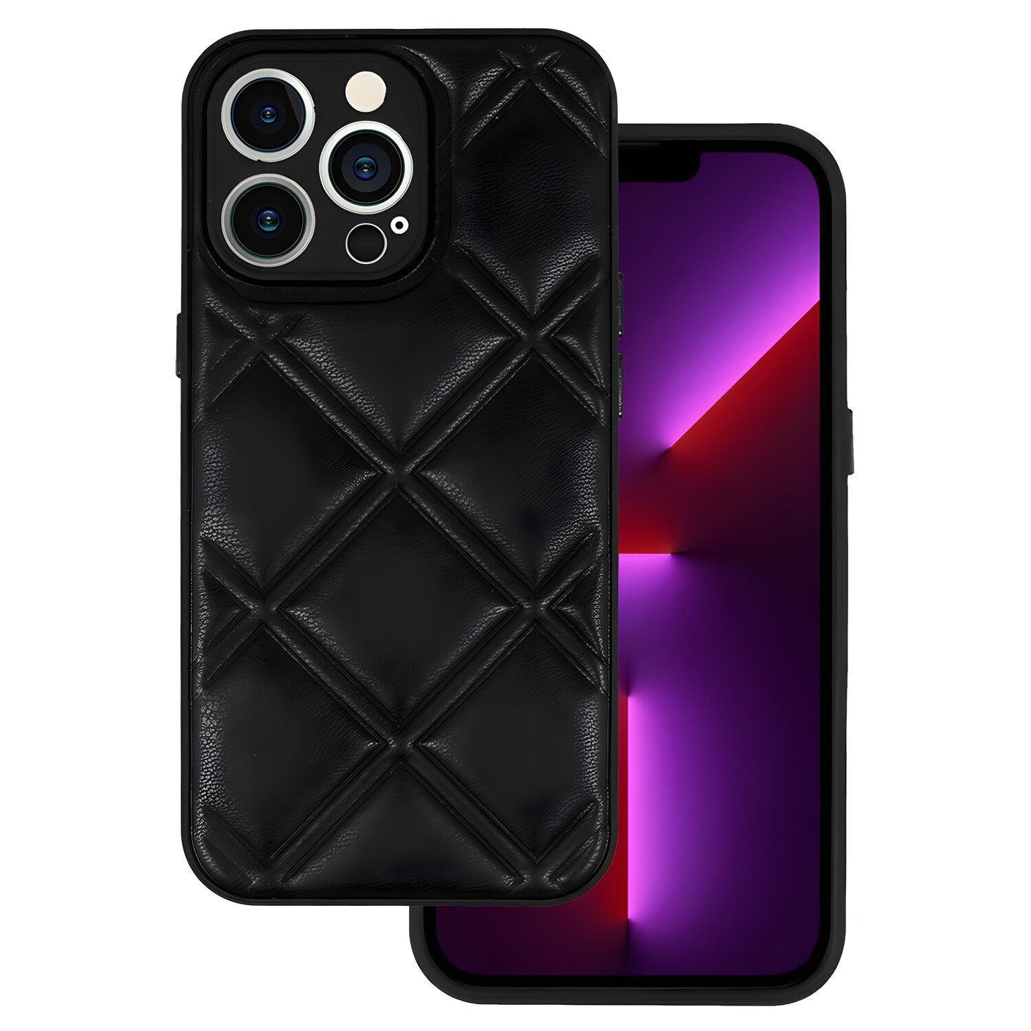 Koženo 3D kućište za Xiaomi Redmi Note 9s / Note 9 Pro - Crna Tip1 KP25463